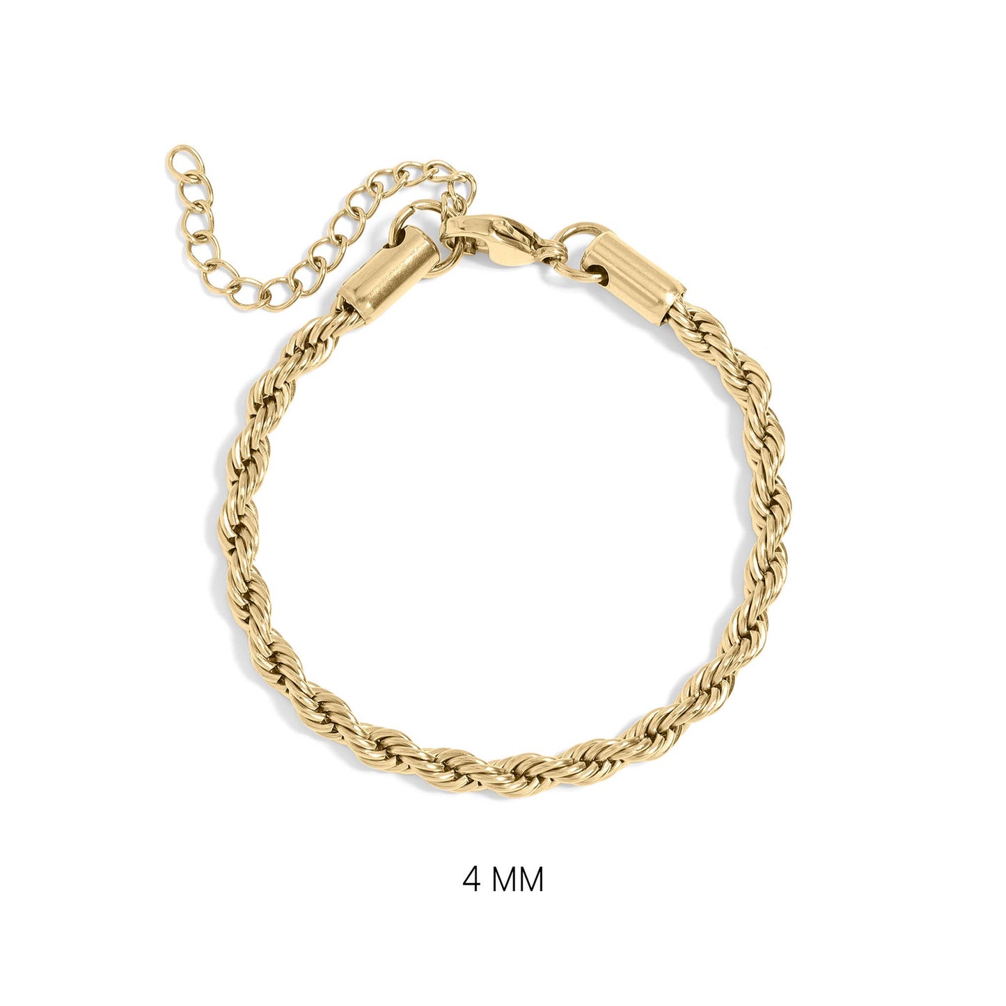 Rope Chain Bracelet / Anklet - Gold