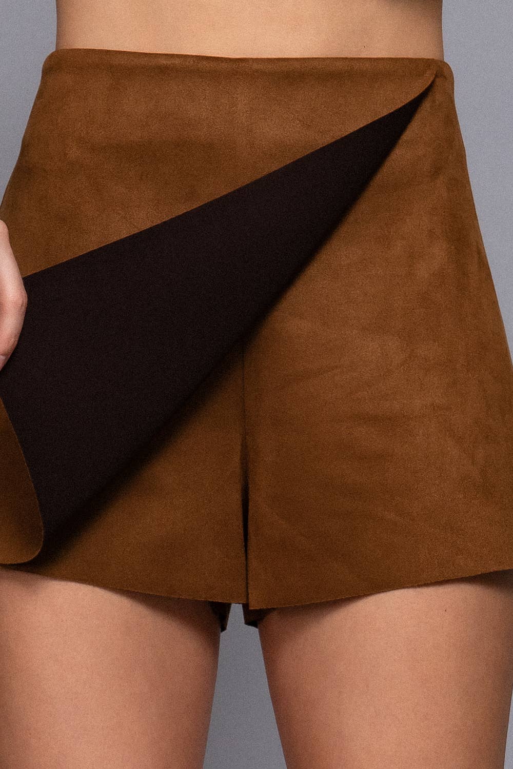 Suede Skort