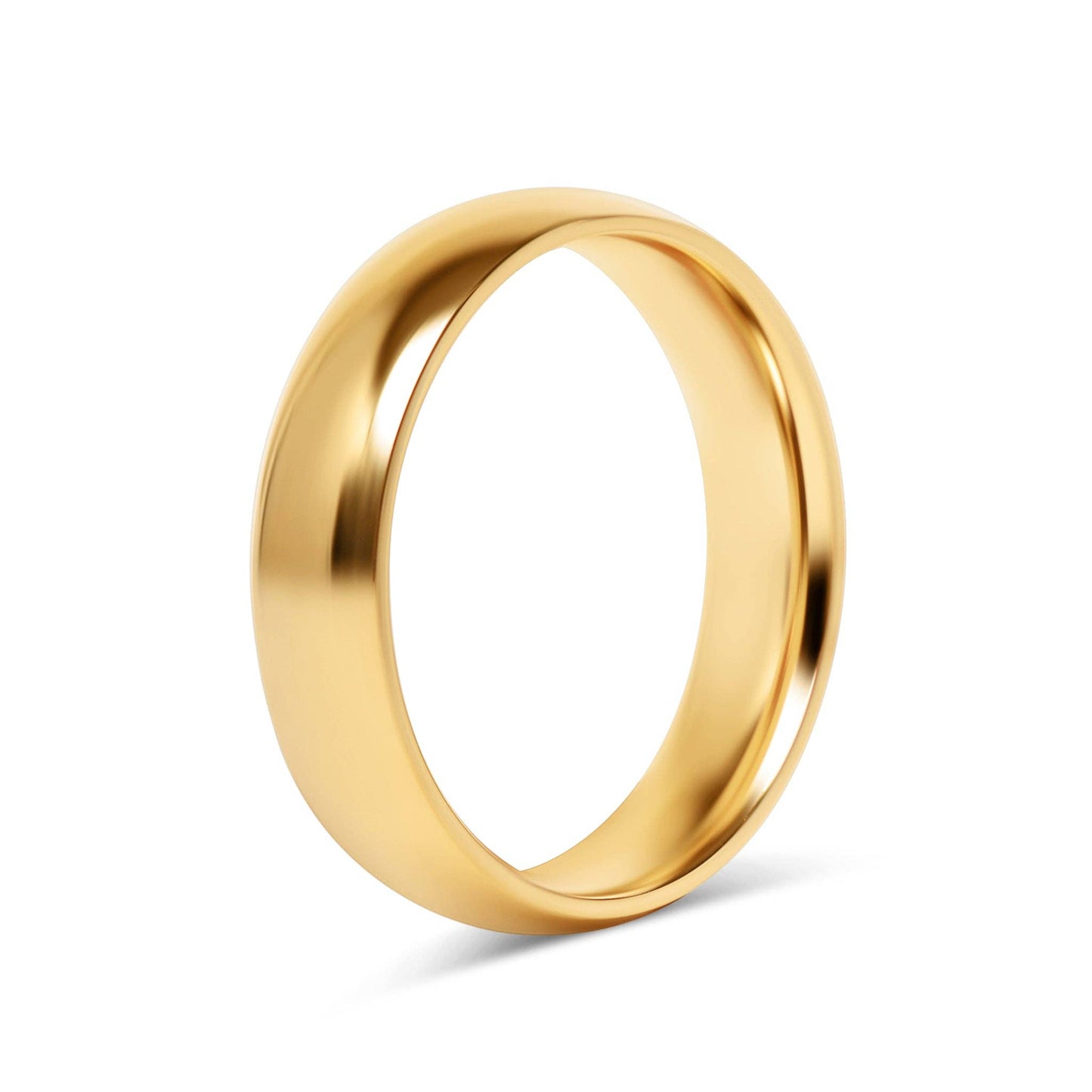 Stainless Steel Blank Gold Ring 2mm