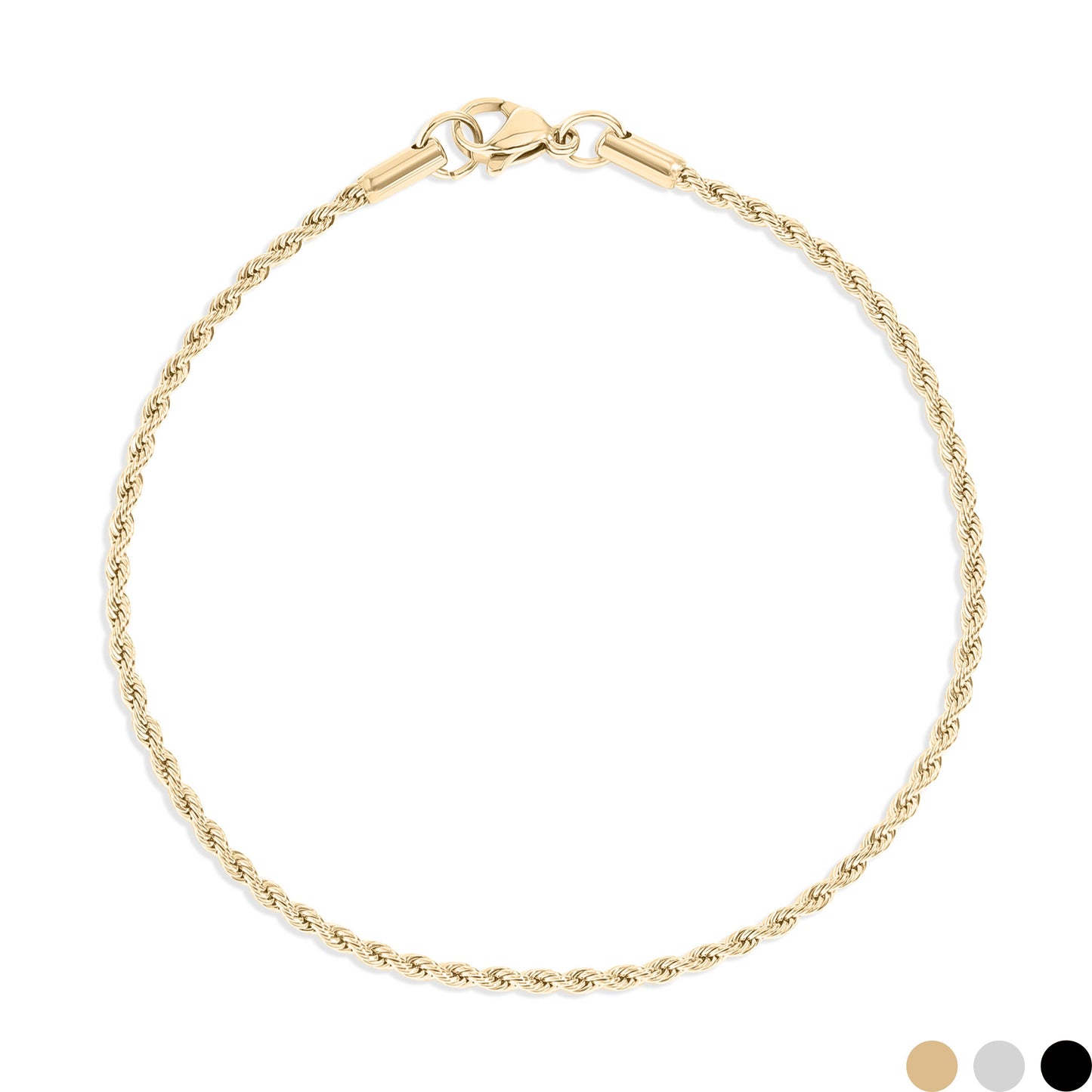 Rope Chain Bracelet / Anklet - Gold