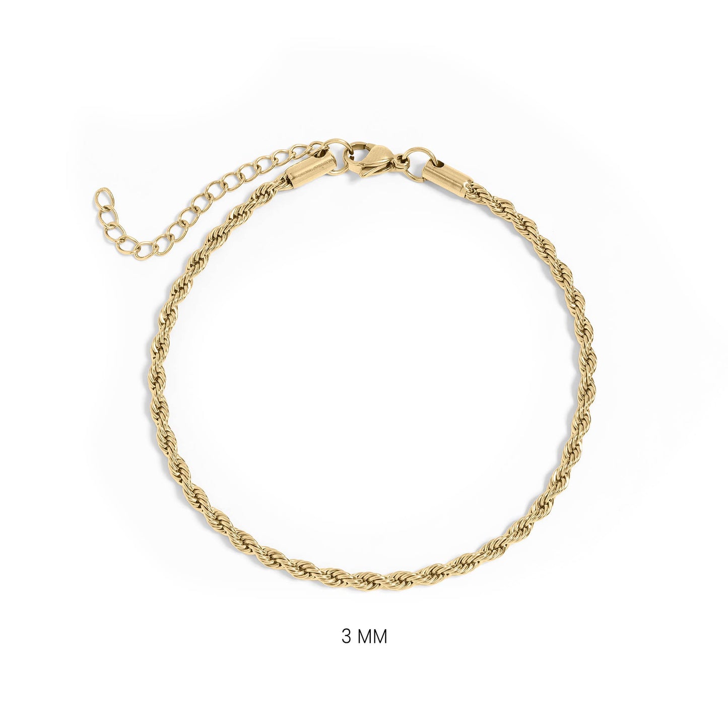 Rope Chain Bracelet / Anklet - Gold