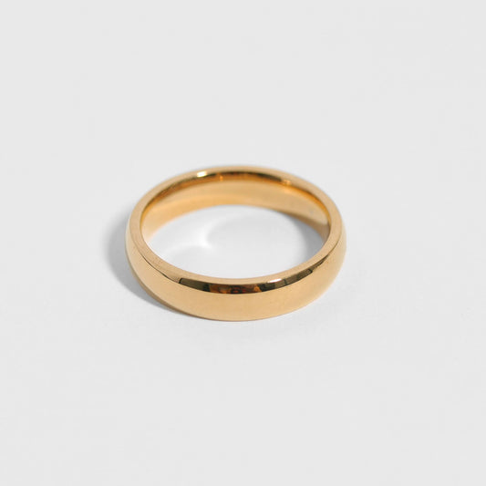 Stainless Steel Blank Gold Ring 2mm