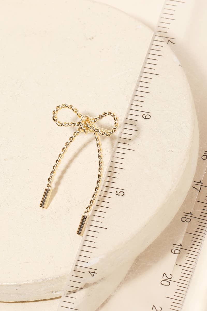 Twisted Bow Tie Earrings