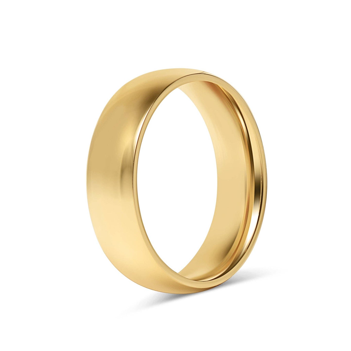 Stainless Steel Blank Gold Ring 2mm