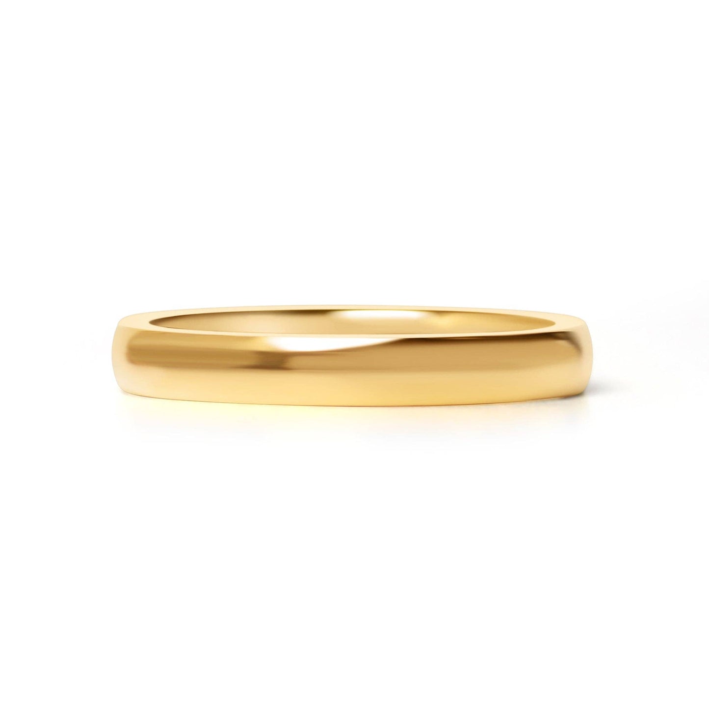 Stainless Steel Blank Gold Ring 2mm