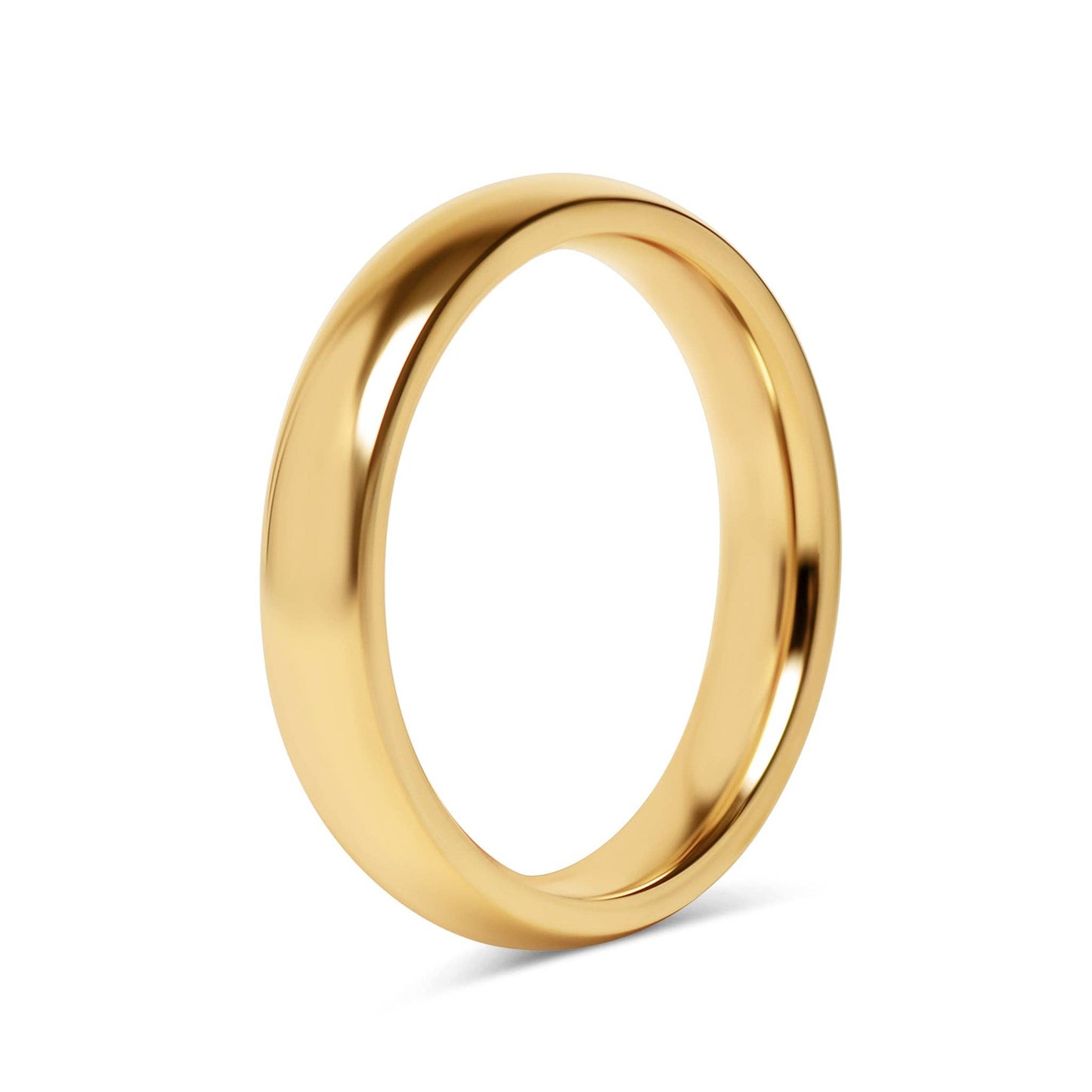 Stainless Steel Blank Gold Ring 2mm